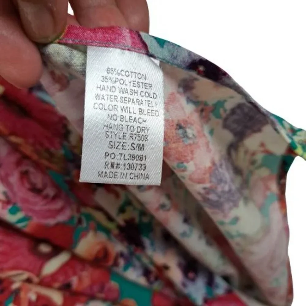 Umgee Multi Colored Floral Kimono - Picture 6 of 7
